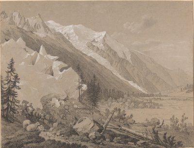 Vista del Mont Blanc de Jean Antoine Linck