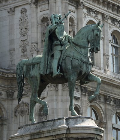 Estatua ecuestre del preboste de los comerciantes de París Etienne Marcel de Jean Antoine Marie Idrac