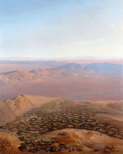 Vista panorámica de la captura de la Smala de Abd El-Kader, 16 de mayo de 1843 de Jean Antoine Simeon Fort