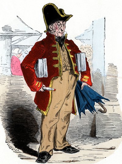 Hombre vendiendo agua de colonia de Jean Antoine Valentin Foulquier