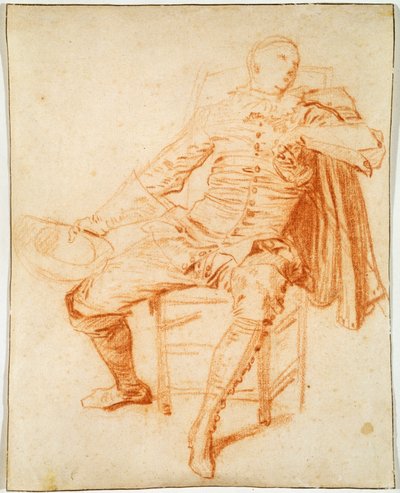 Actor de la Comédie Italienne Crispin, principios del siglo XX de Jean Antoine Watteau