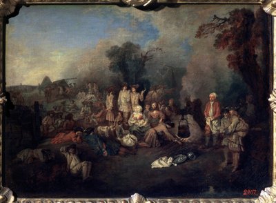 Bivouac, c1710 de Jean Antoine Watteau