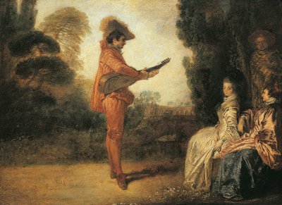 Castor (encantador), circa 1713-1714, por Jean-Antoine Watteau de Jean Antoine Watteau