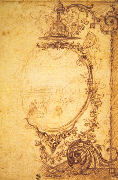 Diseño para panel decorativo: Otoño de Jean Antoine Watteau