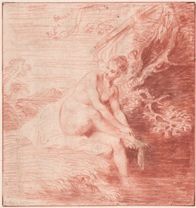 Diana bañándose, c. 1716 de Jean Antoine Watteau