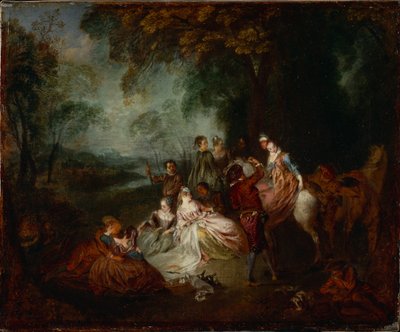 Fiesta campestre de Jean Antoine Watteau