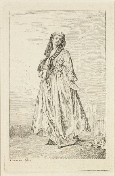 Figuras de moda de Jean Antoine Watteau