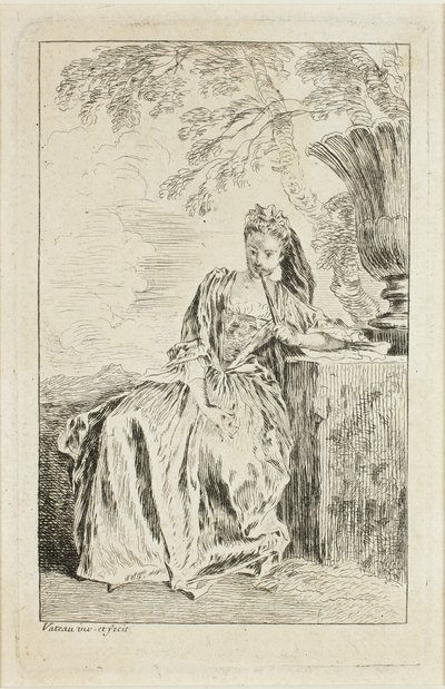 Figuras de moda de Jean Antoine Watteau