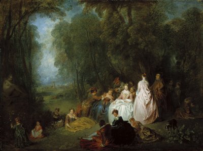 Fiesta campestre de Jean Antoine Watteau