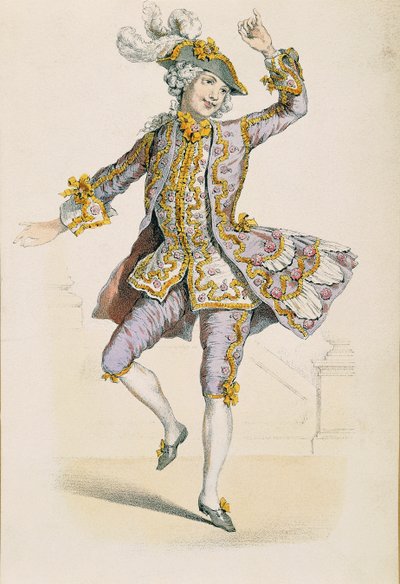 Granjero galante, de dibujo por Jean Antoine Watteau de Jean Antoine Watteau
