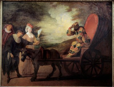 Arlequín emperador de la luna de Jean Antoine Watteau