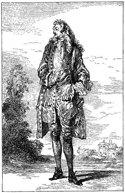 Hombre en traje francés, 1885 de Jean Antoine Watteau