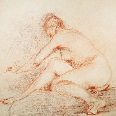 Mujer desnuda de Jean Antoine Watteau