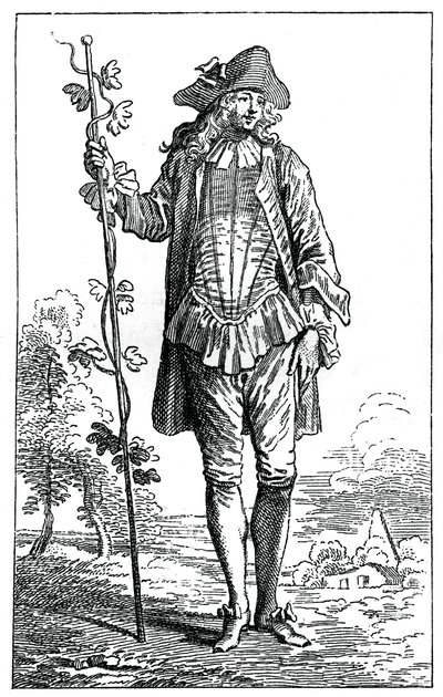 Traje de Campesino, 1885 de Jean Antoine Watteau