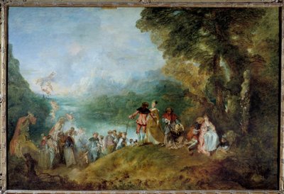 Peregrinación a la isla de Citera (Embarque para Citera) de Jean Antoine Watteau