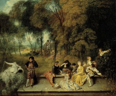 Placeres del amor de Jean Antoine Watteau