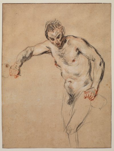 Sátiro vertiendo vino, 1717 de Jean Antoine Watteau