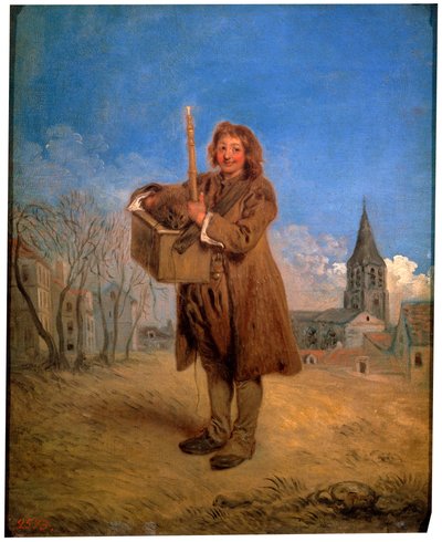 Savoyard con una marmota, 1716 de Jean Antoine Watteau