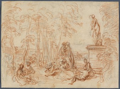 Estudio para La fiesta del amor de Jean Antoine Watteau
