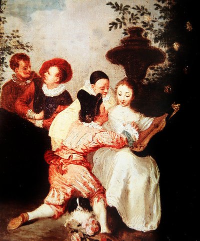 Estudio para El Narrador de Jean Antoine Watteau