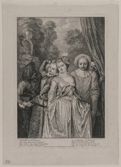 La ropa es italiana. de Jean Antoine Watteau