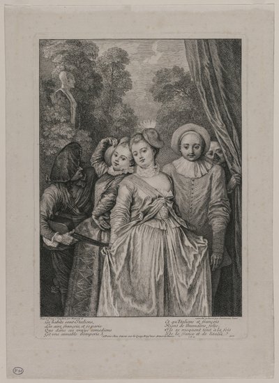 La ropa es italiana de Jean Antoine Watteau