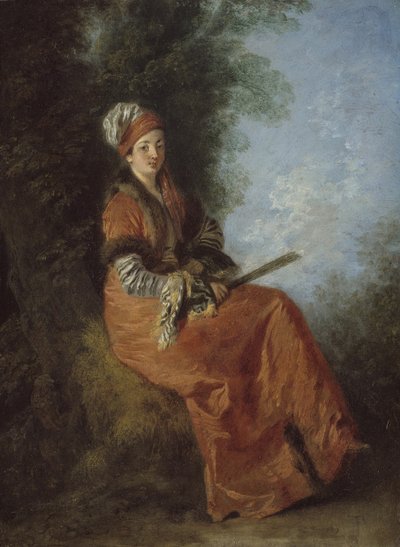 La soñadora, 171214 de Jean Antoine Watteau
