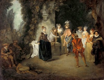 La comedia francesa de Jean Antoine Watteau