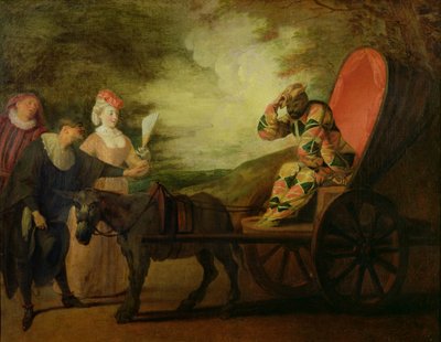 El Arlequín, Emperador de la Luna, c.1712 de Jean Antoine Watteau