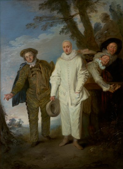 Los Comediantes Italianos, c.1720 de Jean Antoine Watteau