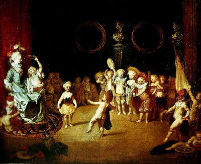 Los pequeños actores, c.1706-1708 de Jean Antoine Watteau