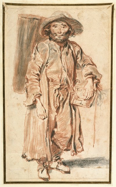 El viejo saboyano de Jean Antoine Watteau