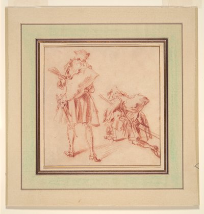dos reclutas de Jean Antoine Watteau
