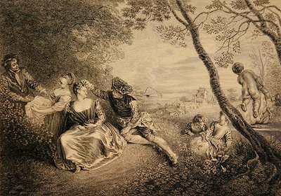Diversiones campestres de Jean Antoine Watteau
