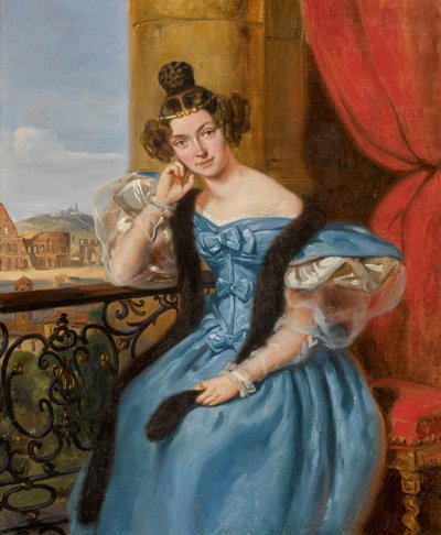 Retrato de Ekaterina Nikolaevna Meshcherskaya, née Karamzina 1806-1867, 1835 de Jean Auguste Bard