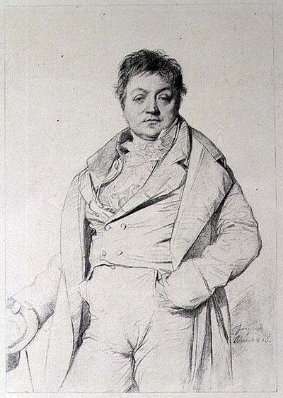 Retrato de un hombre de Jean Auguste Dominique (after) Ingres