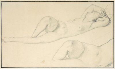 Desnudo femenino reclinado de Jean Auguste Dominique Ingres