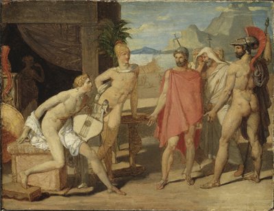 Aquiles recibe a los embajadores de Agamenón de Jean Auguste Dominique Ingres