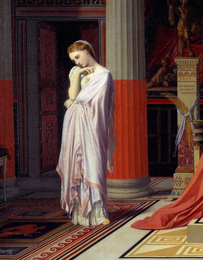 La enfermedad de Antíoco o Antíoco y Estratonice. Detalle que representa a Estratonice de Jean Auguste Dominique Ingres