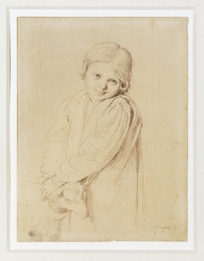 Charlotte-Madeleine Taurel, hija del grabador ... de Jean Auguste Dominique Ingres