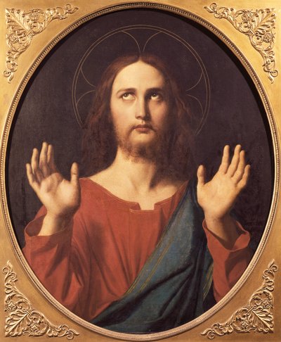 Cristo, de Jean Auguste Dominique Ingres (1780-1867), óleo sobre lienzo, 80x66 cm. de Jean Auguste Dominique Ingres