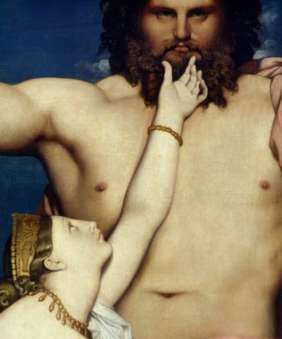 (detalle) Júpiter y Tetis de Jean Auguste Dominique Ingres