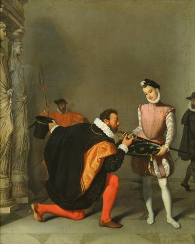 Don Pedro de Toledo besando la espada de Enrique IV de Jean Auguste Dominique Ingres