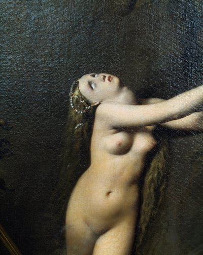 Figura Angélica, detalle de Roger liberando a Angélica de Jean Auguste Dominique Ingres