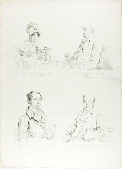 Cuatro retratos de familia de Jean Auguste Dominique Ingres