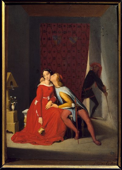 Francesca Da Rimini y Paolo Malatesta de Jean Auguste Dominique Ingres
