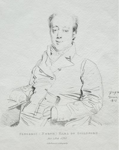 Frederic 5º Conde de Guilford de Jean Auguste Dominique Ingres