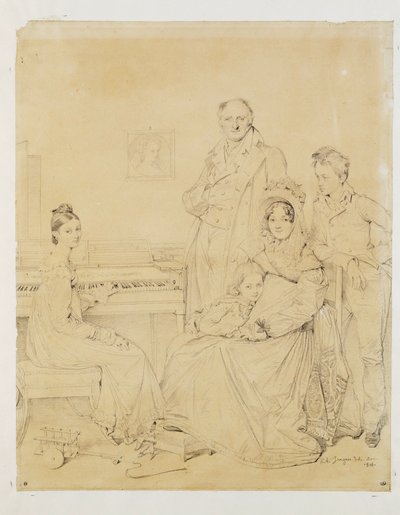 La famille Stamaty ... de Jean Auguste Dominique Ingres