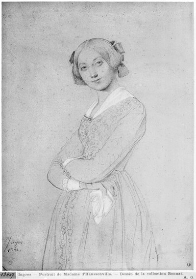 Louise de Broglie, condesa de Haussonville, 1842 de Jean Auguste Dominique Ingres