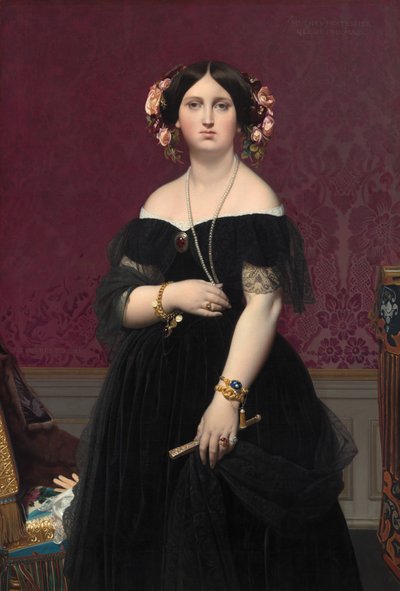 Madame Moitessier de Jean Auguste Dominique Ingres